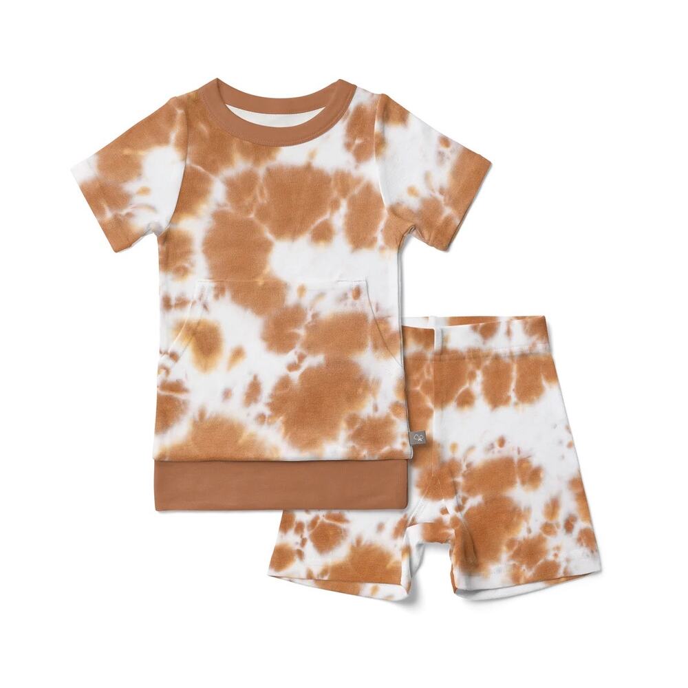 Goumi Red Rocks Biker Set Size 3T Brown Tie Dye